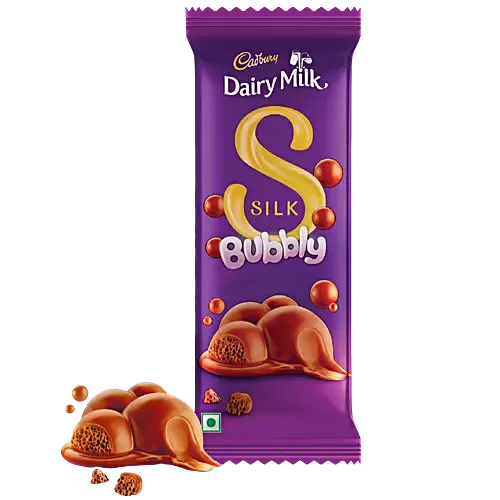 Cadbury Dairy Milk Silk Bubbly Chocolate Bar
